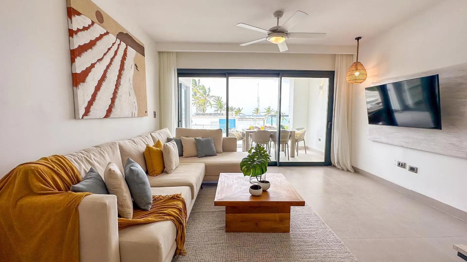 Spectacular Beach Penthouse With Ocean Views プンタ・カナ アパート